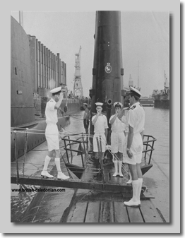 Paul (in black socks) on HMS Auriga